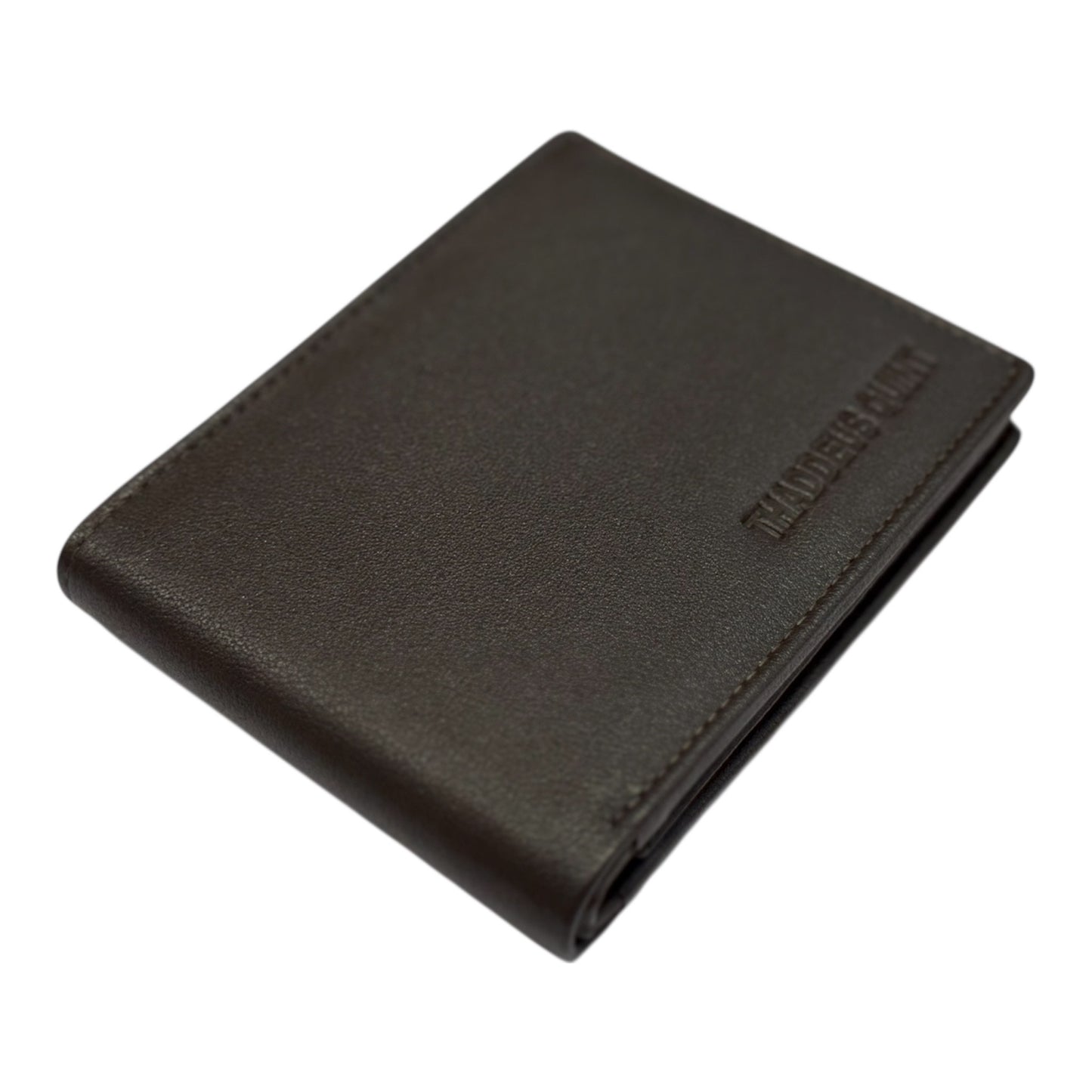 premium luxury wallet dark brown